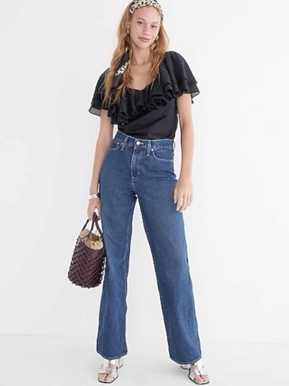 J. Crew High Rise 90s Wide Leg Jeans Size 26